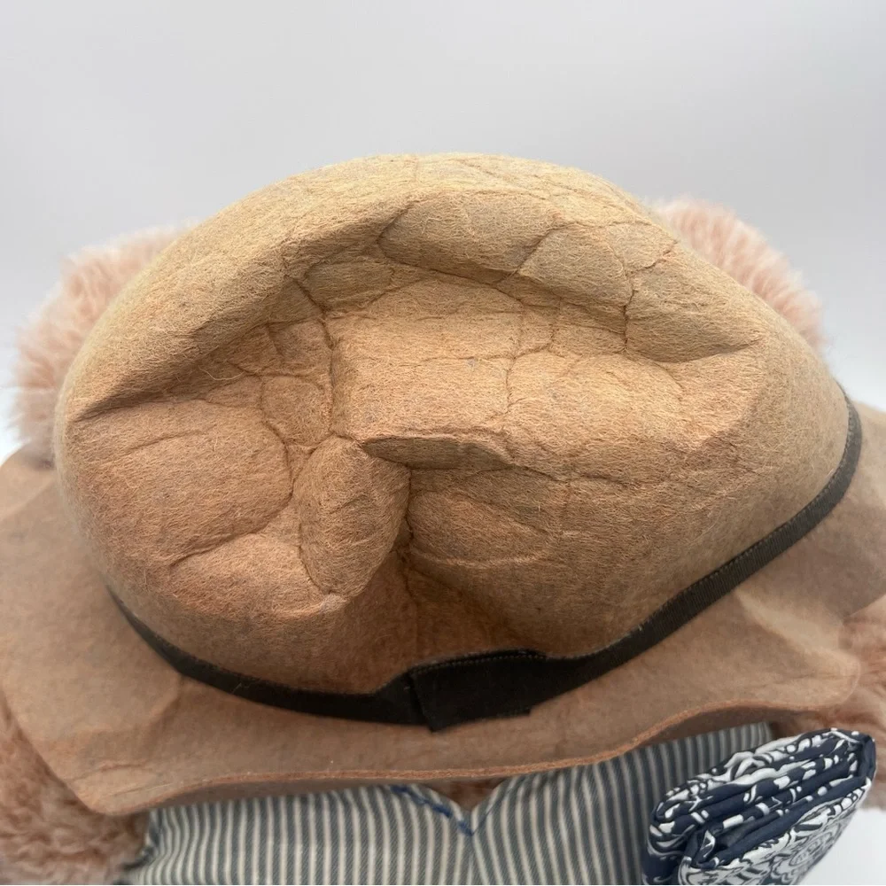 Vintage FURSKINS 22" Moody Hollow DUDLEY by XAVIER ROBERTS Teddy w Overalls - Picture 7 of 10